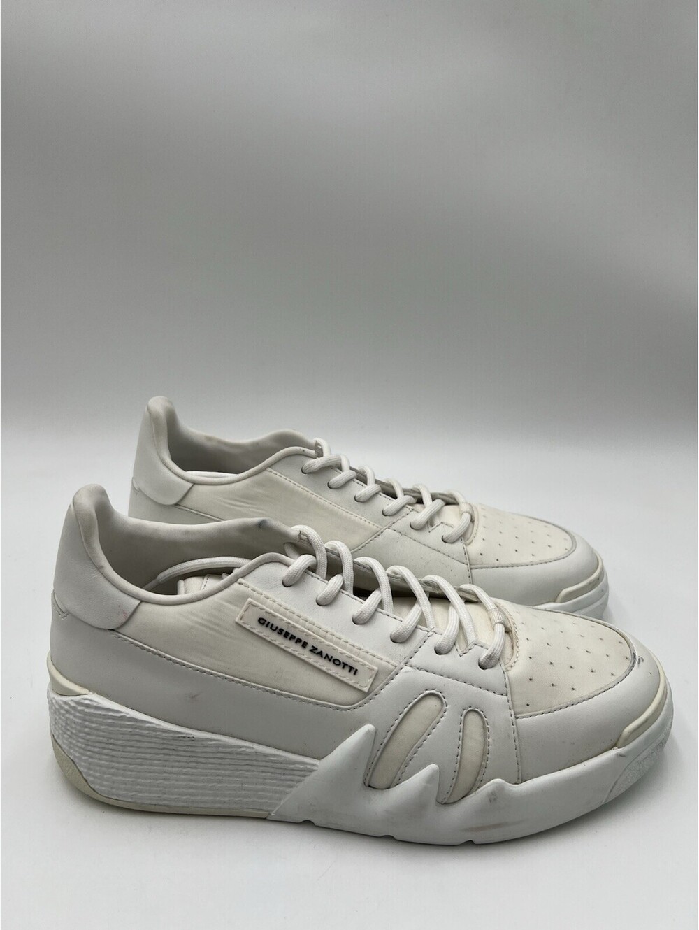 Giuseppe Zanotti Talon low-top sneaker in white leather Size 40